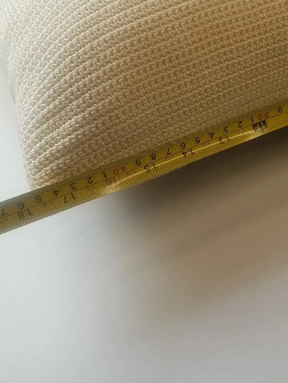 The Sak Cream Knit Decorative Pillow with Button Accents